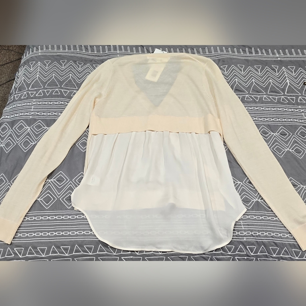 Veronica Beard Gemma Sweater In Ivory Size XS - Picture 7 of 7